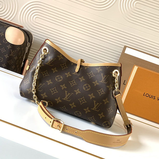 Túi LV CarryAll BB monogram nâu 5