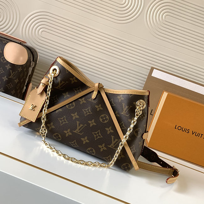 Túi LV CarryAll BB monogram nâu