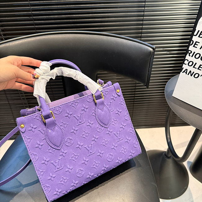 (5 màu) Túi OnTheGo PM da lộn dập nổi TLV161