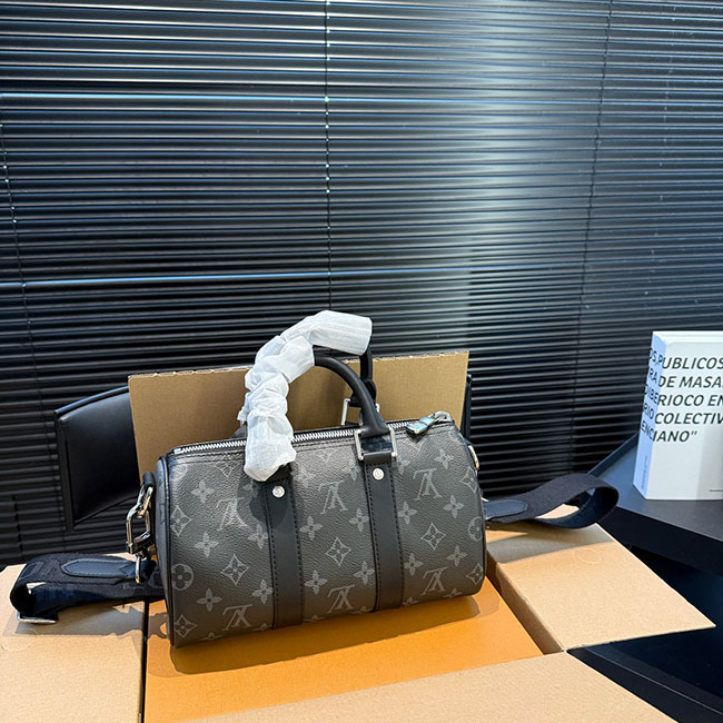 Túi đeo chéo lv Keepall Bandoulière 25 nam cao cấp 3