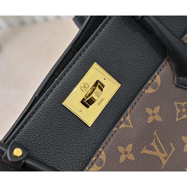 Túi LV On My Side MM đen nâu hàng hiệu 4