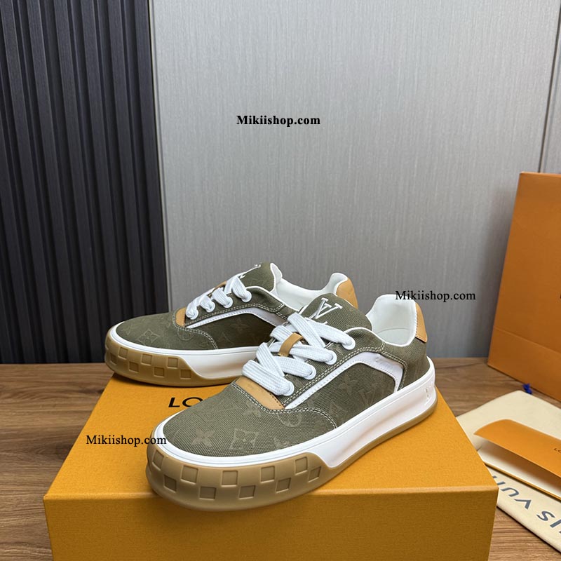 Giày lv sneaker họa tiết lv 3 màu MK6