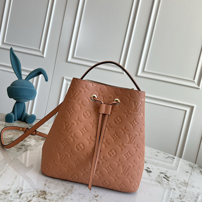 Túi LV NéoNoé MM Monogram nâu dập nổi TLV056