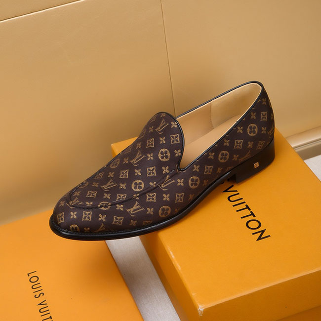 Giày Lười - Loafer LV Họa Tiết Monogram Nam Cao Cấp 2