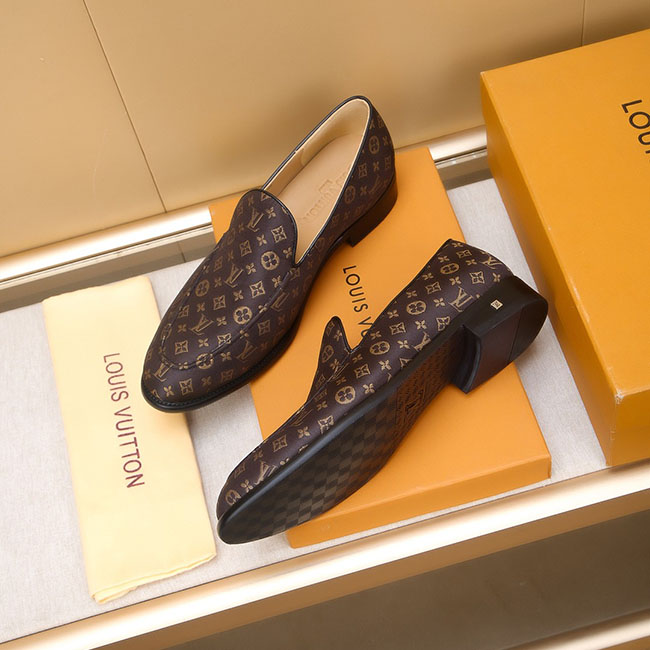 Giày Lười - Loafer LV Họa Tiết Monogram Nam Cao Cấp 3