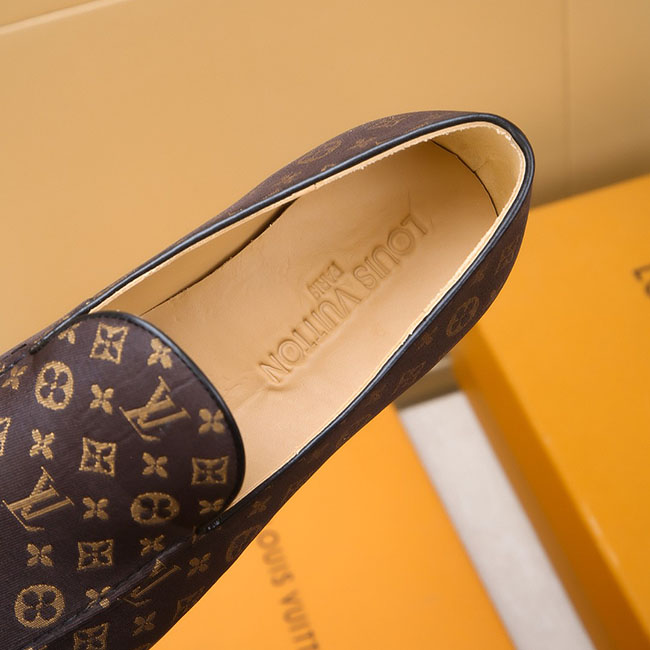 Giày Lười - Loafer LV Họa Tiết Monogram Nam Cao Cấp 5