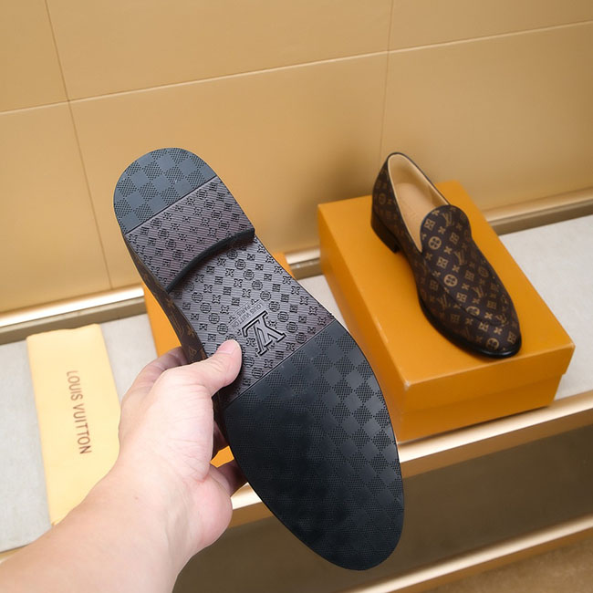 Giày Lười - Loafer LV Họa Tiết Monogram Nam Cao Cấp 6