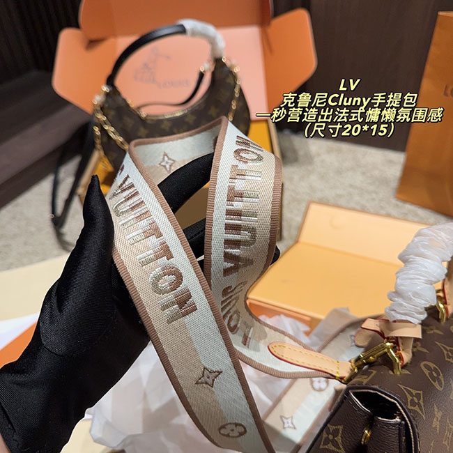 Túi LV Cluny mini Monogram Nâu sang trọng 8