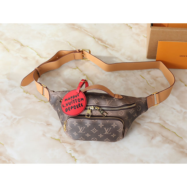 Túi bao tử lv Rush Bumbag nâu mờ TNLV61