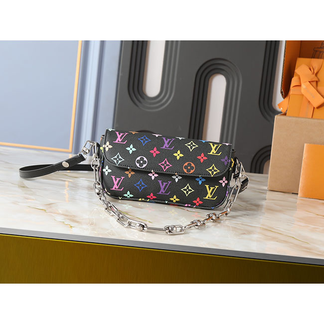 Túi LV Wallet On Chain Ivy LV x TM đen TLV115