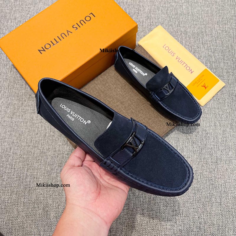 Giày LV lười xanh than MK38