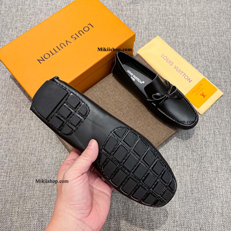 Giày Lười LV Đen Lì Nam Cao Cấp đa dạng mẫu 4