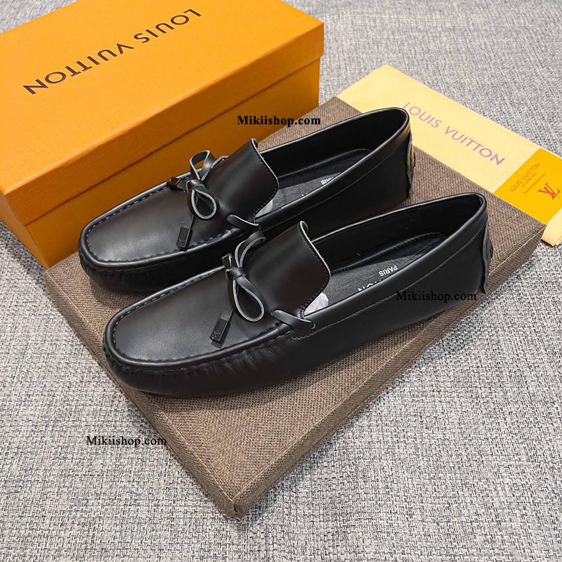 Giày Lười LV Đen Lì Nam Cao Cấp đa dạng mẫu 5