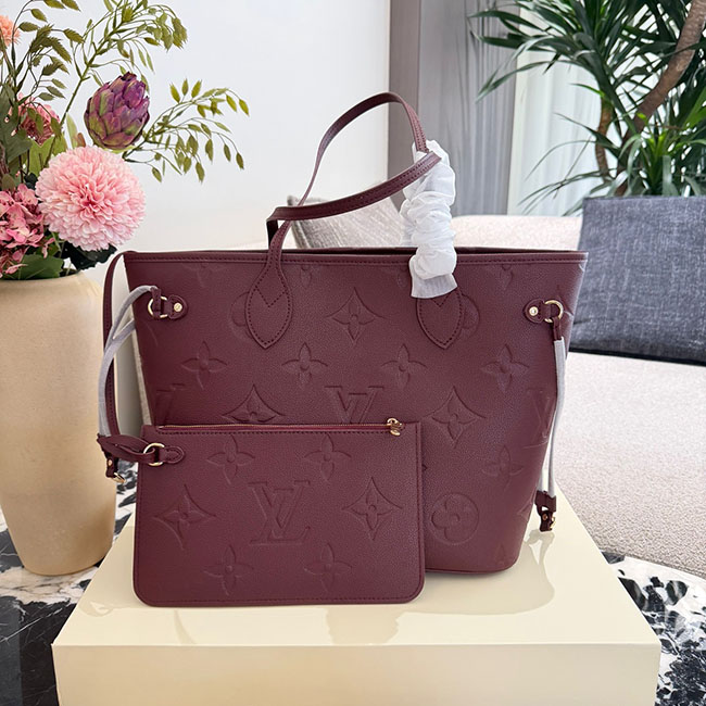 Túi LV Neverfull MM đỏ đun TLV204