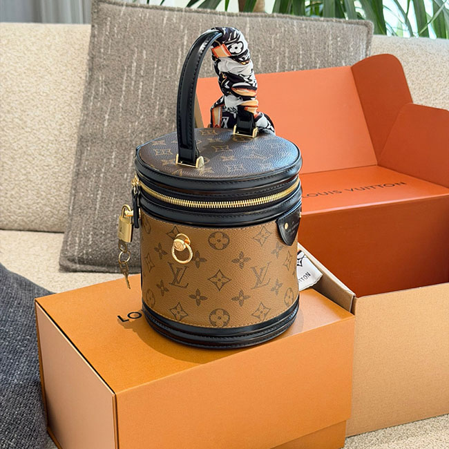 Túi LV Cannes hộp trống tròn hàng hiệu 3