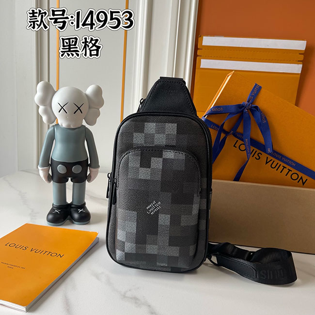 Túi đeo chéo nam LV Avenue Slingbag Pixel TNLV009